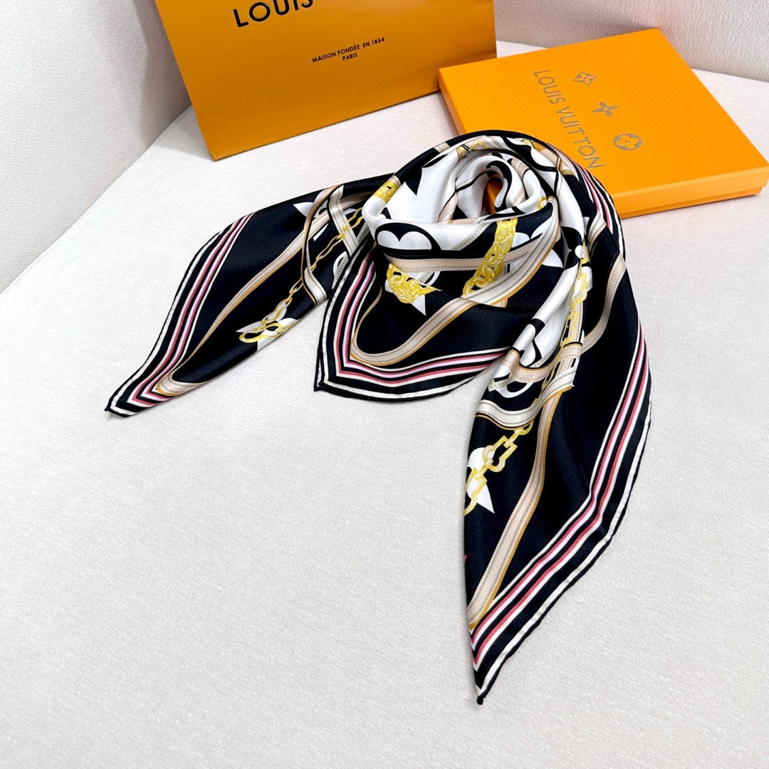 LV's luxurious and versatile silk scarf