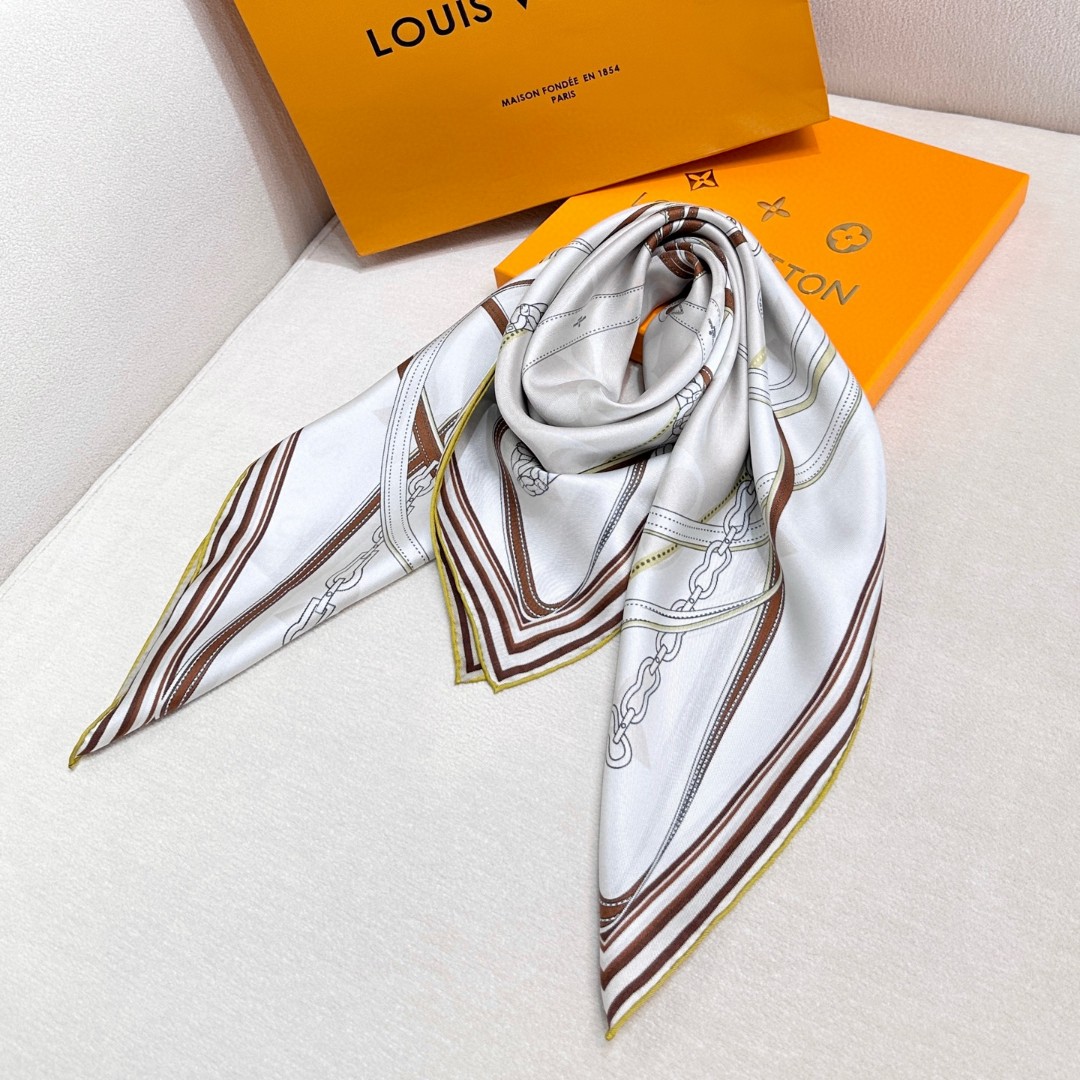 LV's luxurious and versatile silk scarf