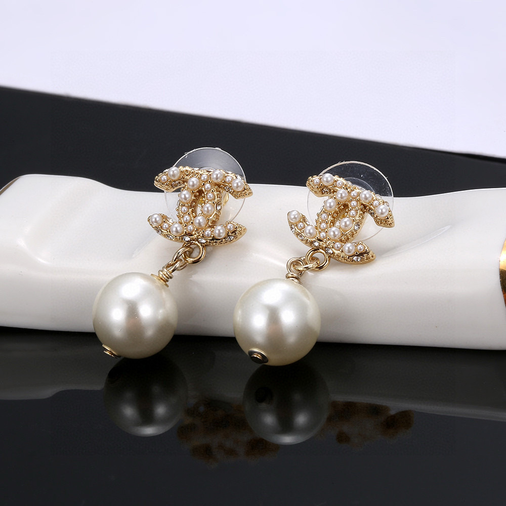 Chanel Pearl Stud Earrings