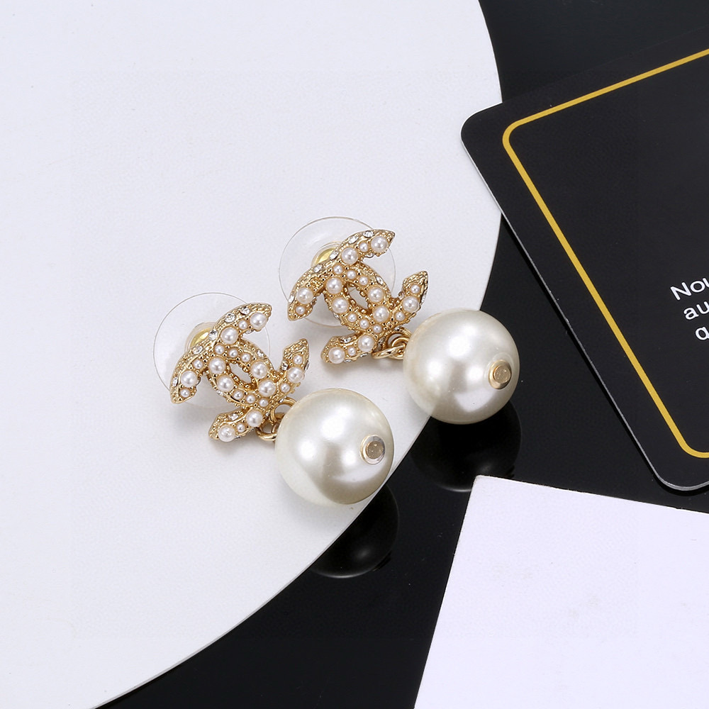 Chanel Pearl Stud Earrings