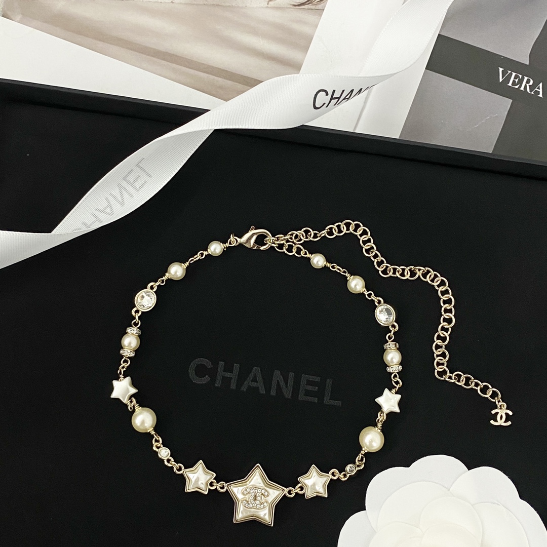Chanel Mother-of-Pearl Star Necklace
