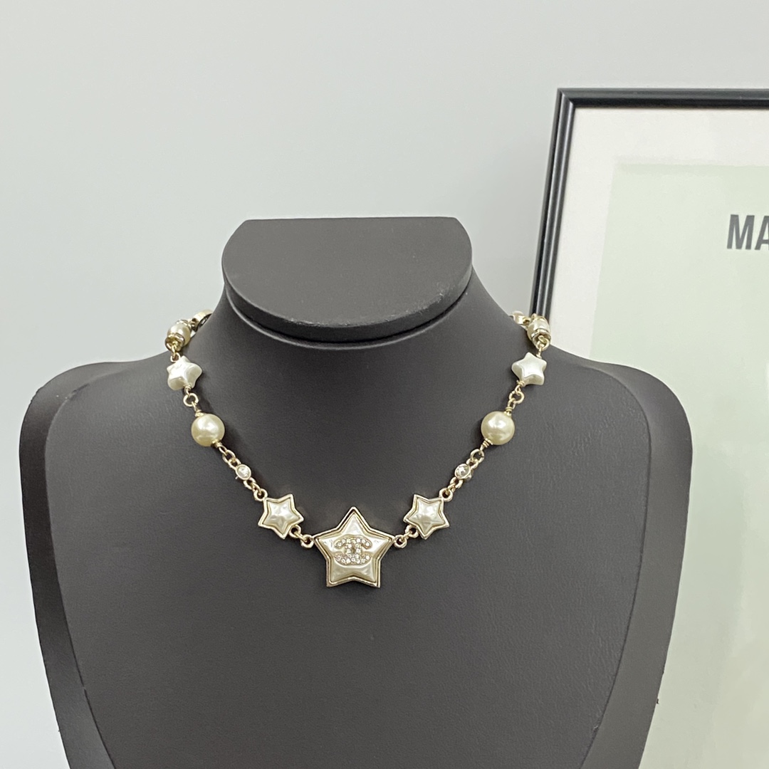 Chanel Mother-of-Pearl Star Necklace