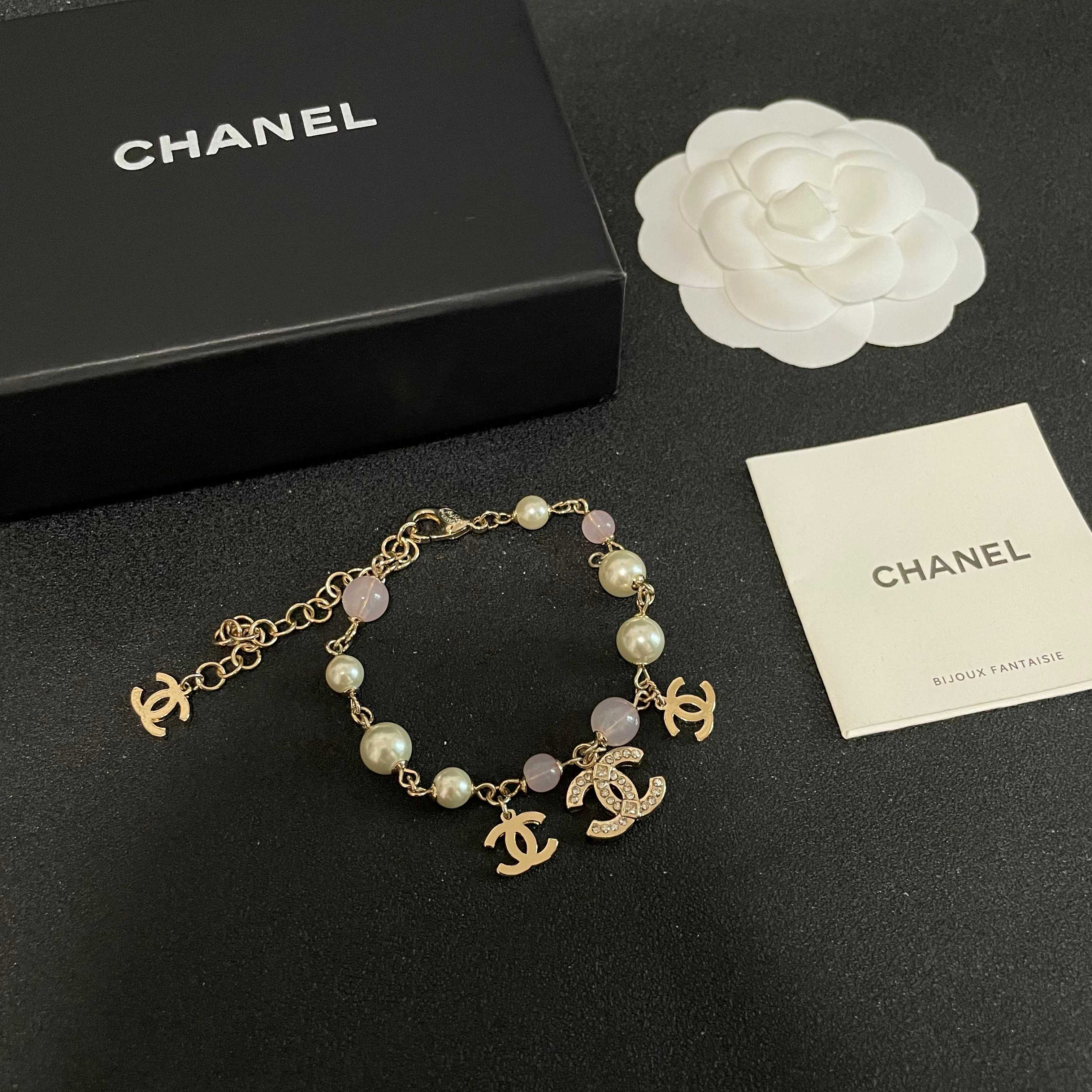 Chanel vintage letter bracelet