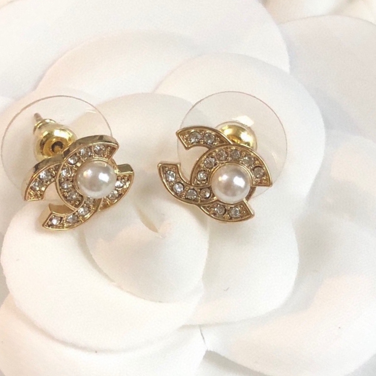 Chanel Pearl Stitch Earrings