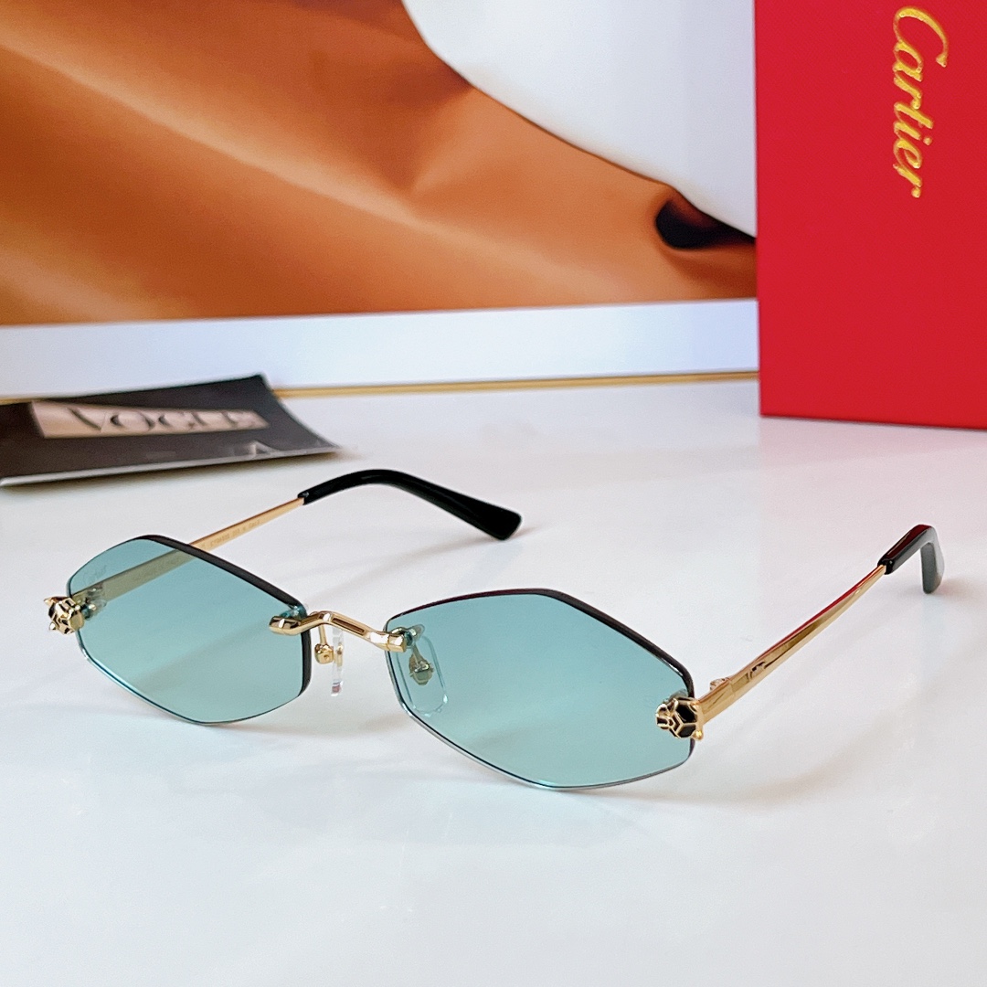 Cartier diamond-shaped sunglasses