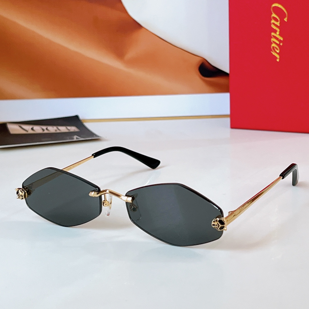 Cartier diamond-shaped sunglasses