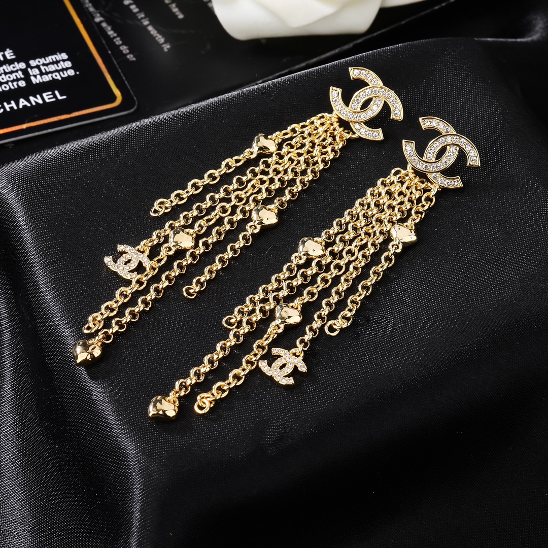 Chanel drop earrings