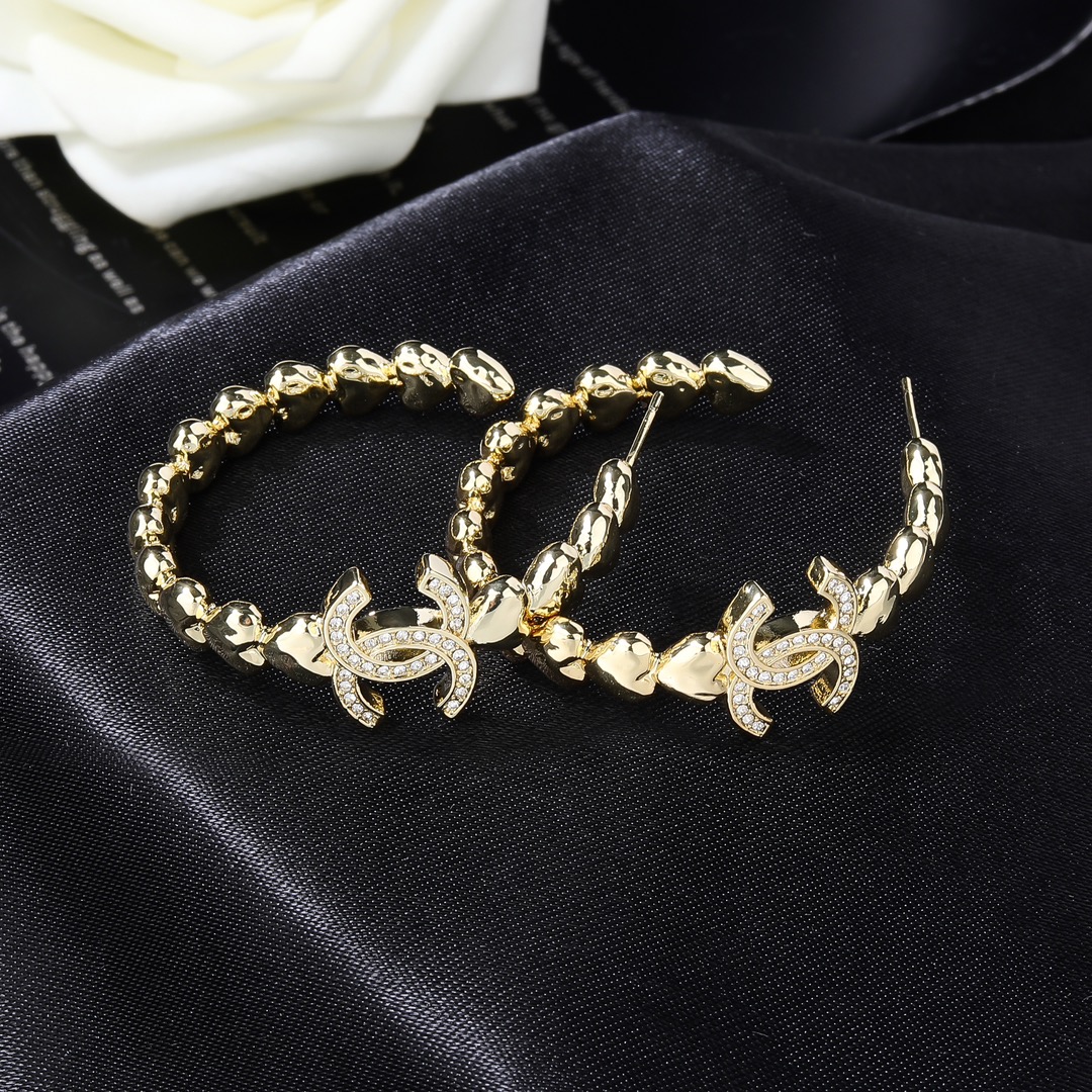 Chanel Half Circle Earrings