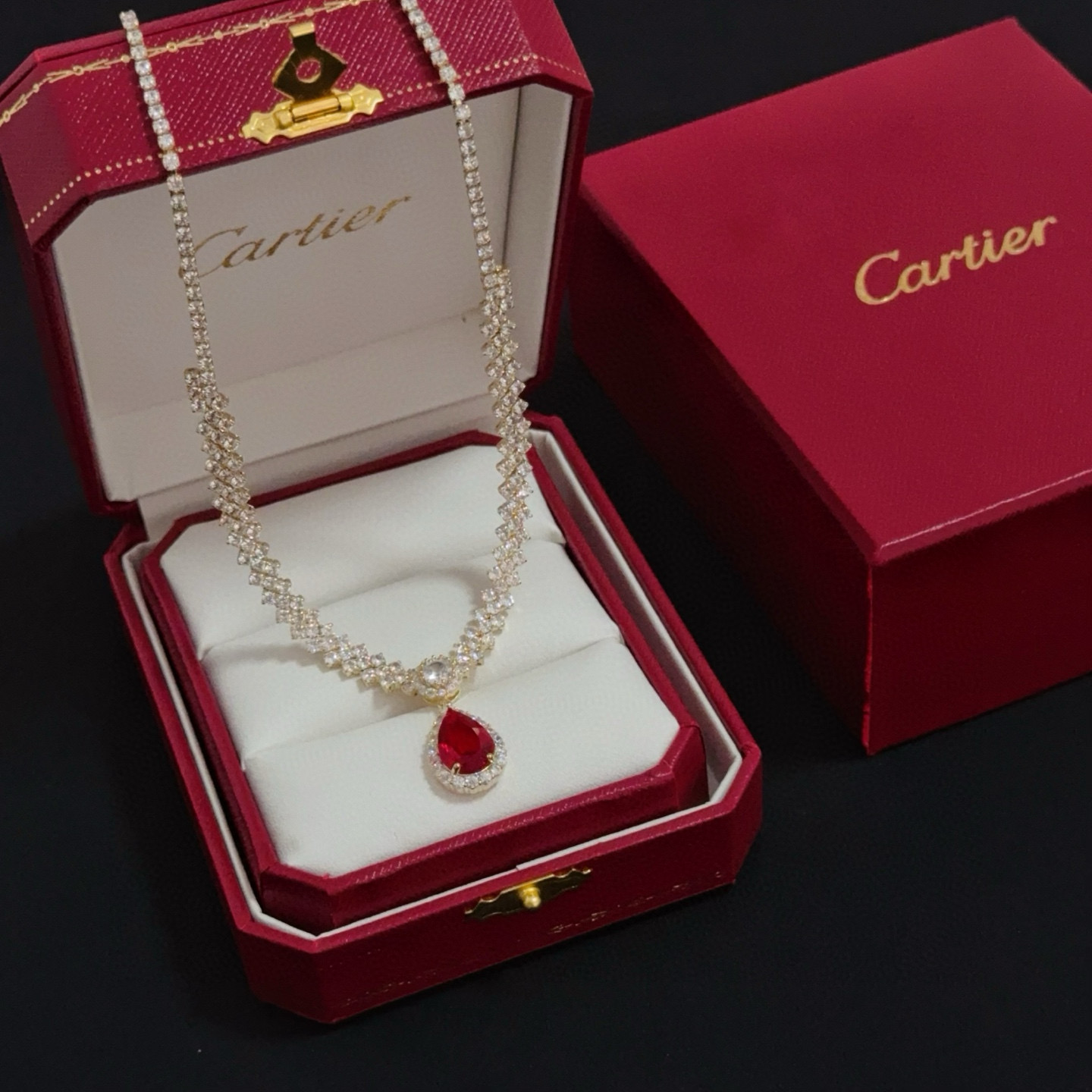 Cartier Ruby and Diamond Necklace High Edition