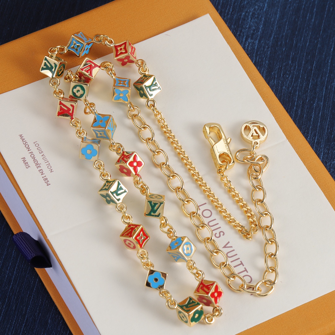LV colorful necklace