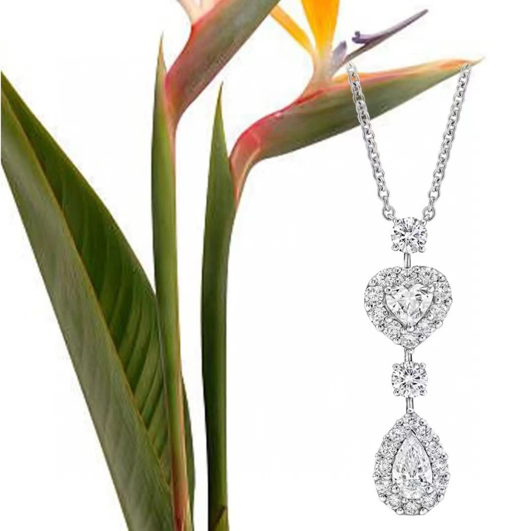 Graff Heart Drop Tassel Necklace