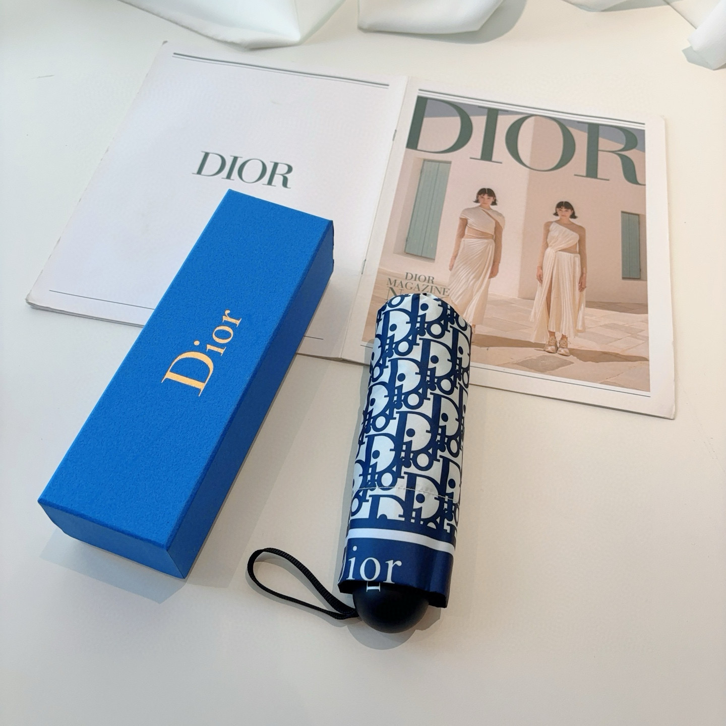 Dior Hand-Opening Folding Umbrella