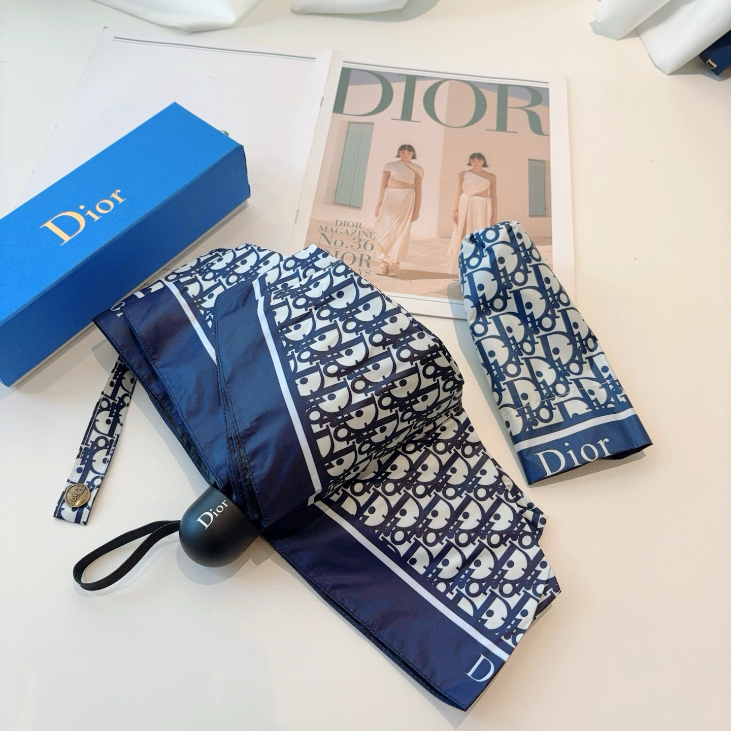 Dior Hand-Opening Folding Umbrella