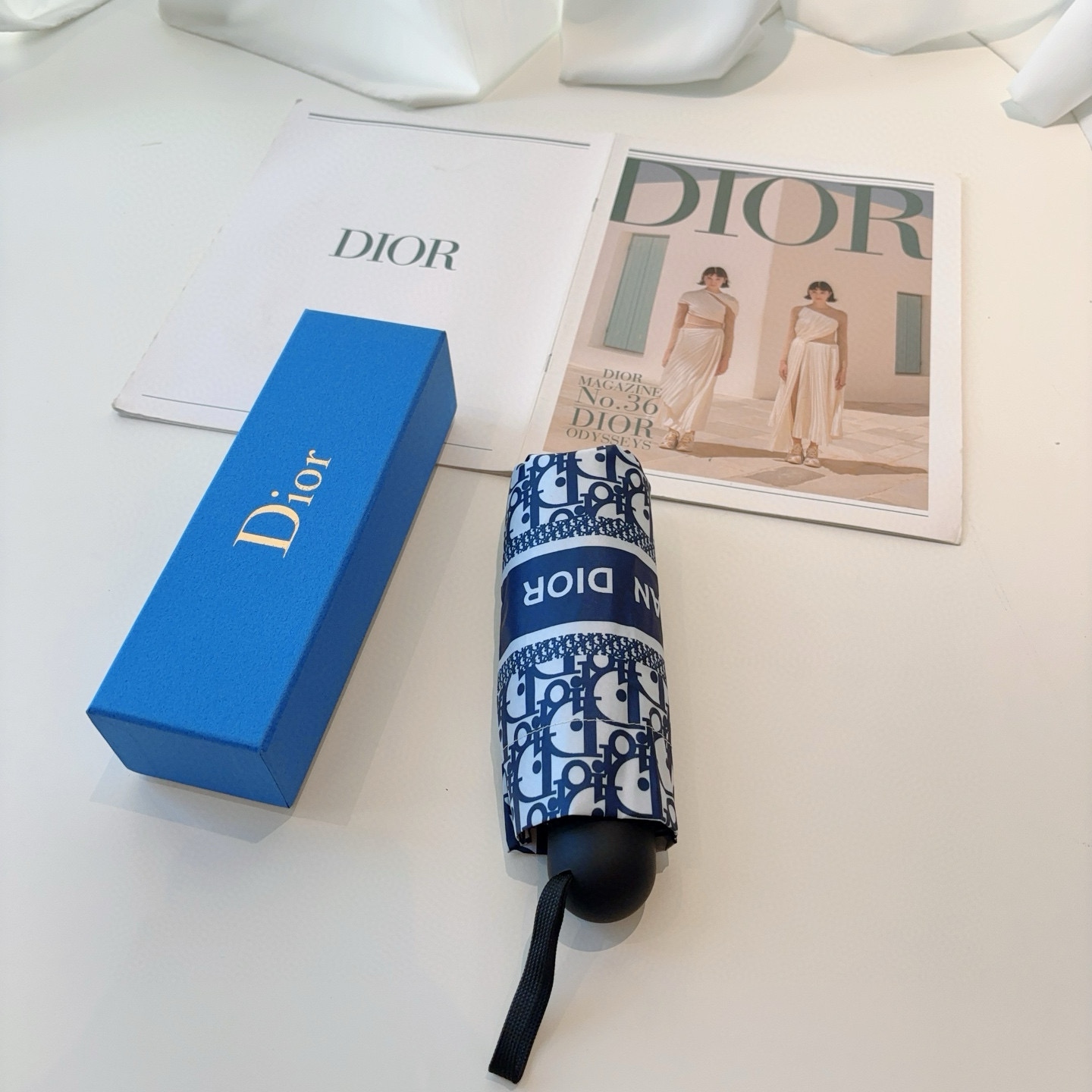 Dior Hand-Opening Folding Umbrella