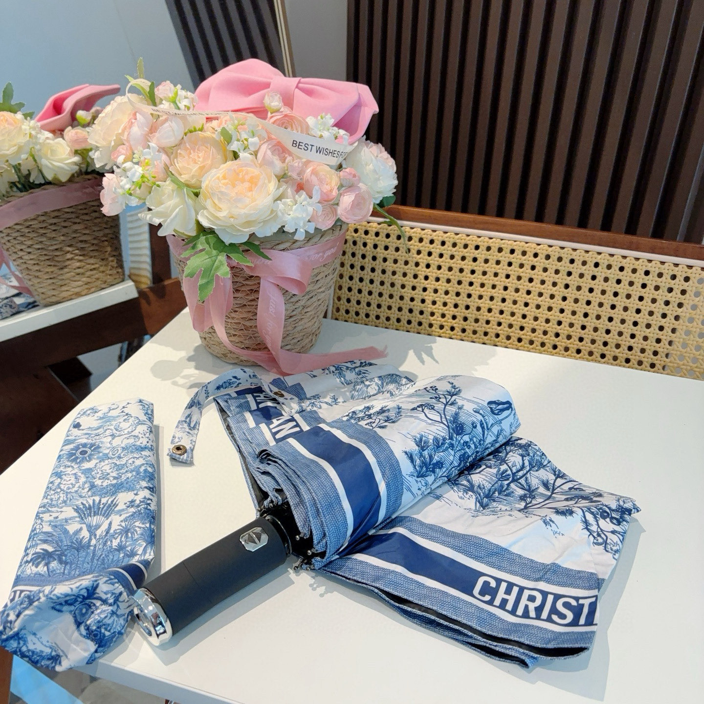 Dior Automatic Folding Umbrella with Light