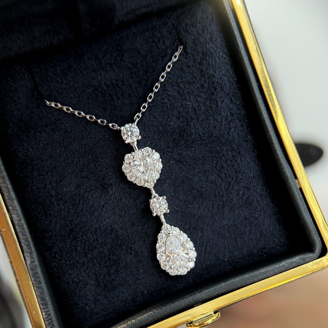 Graff Heart Drop Tassel Necklace