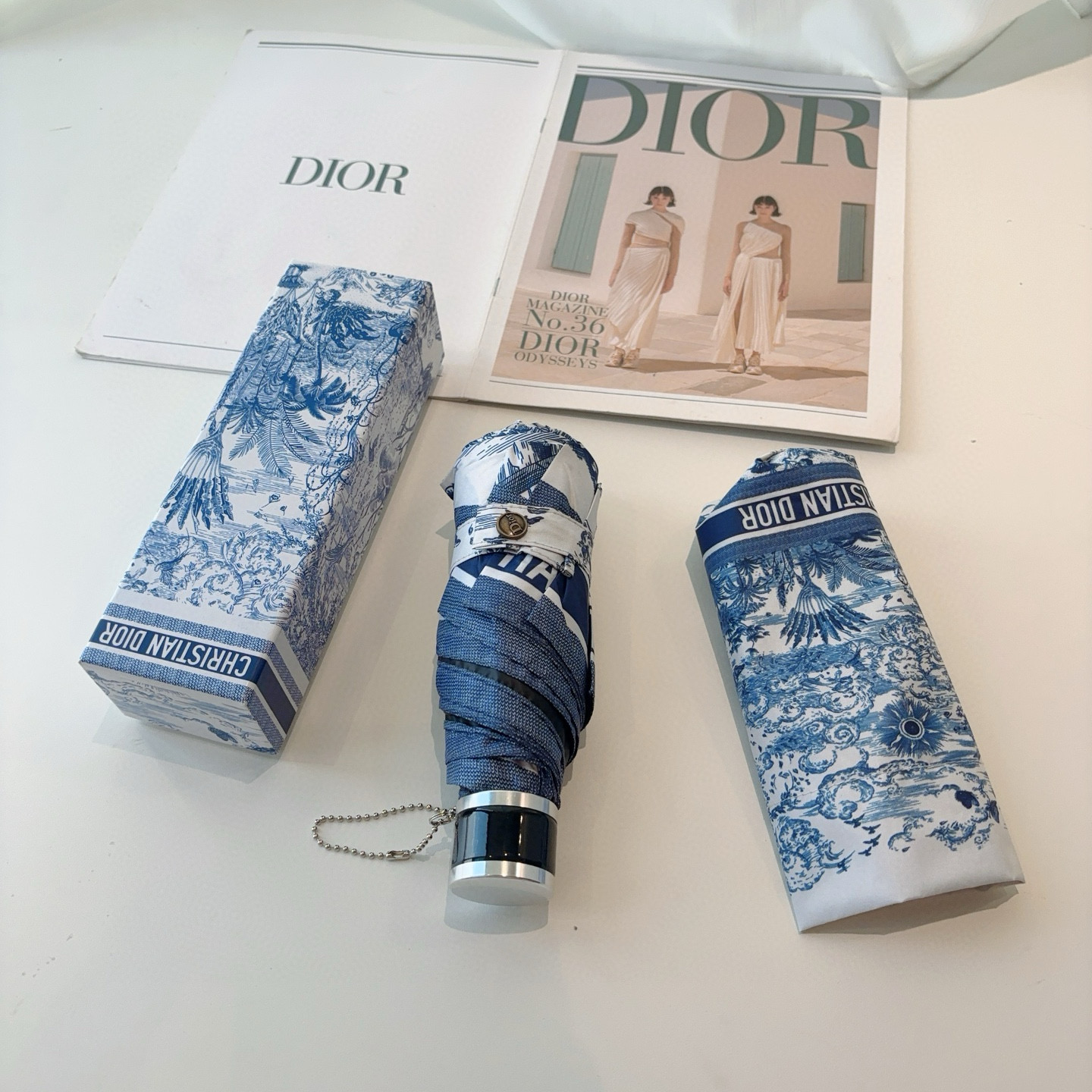 Dior Hand-Opening Folding Umbrella