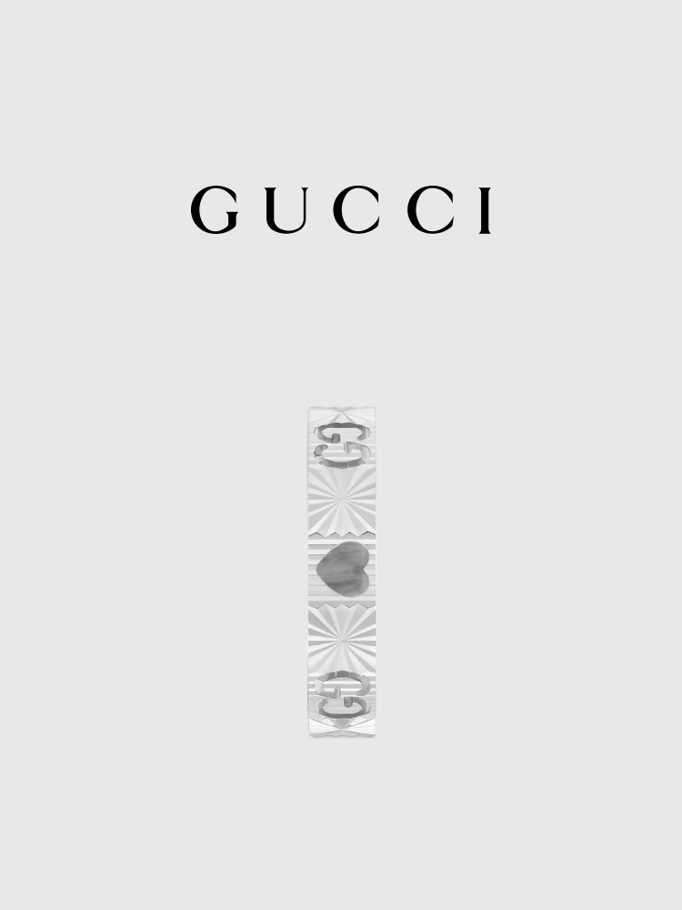 Gucci Icon series heart ring