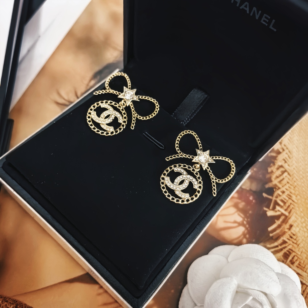 Chanel Bow Earrings