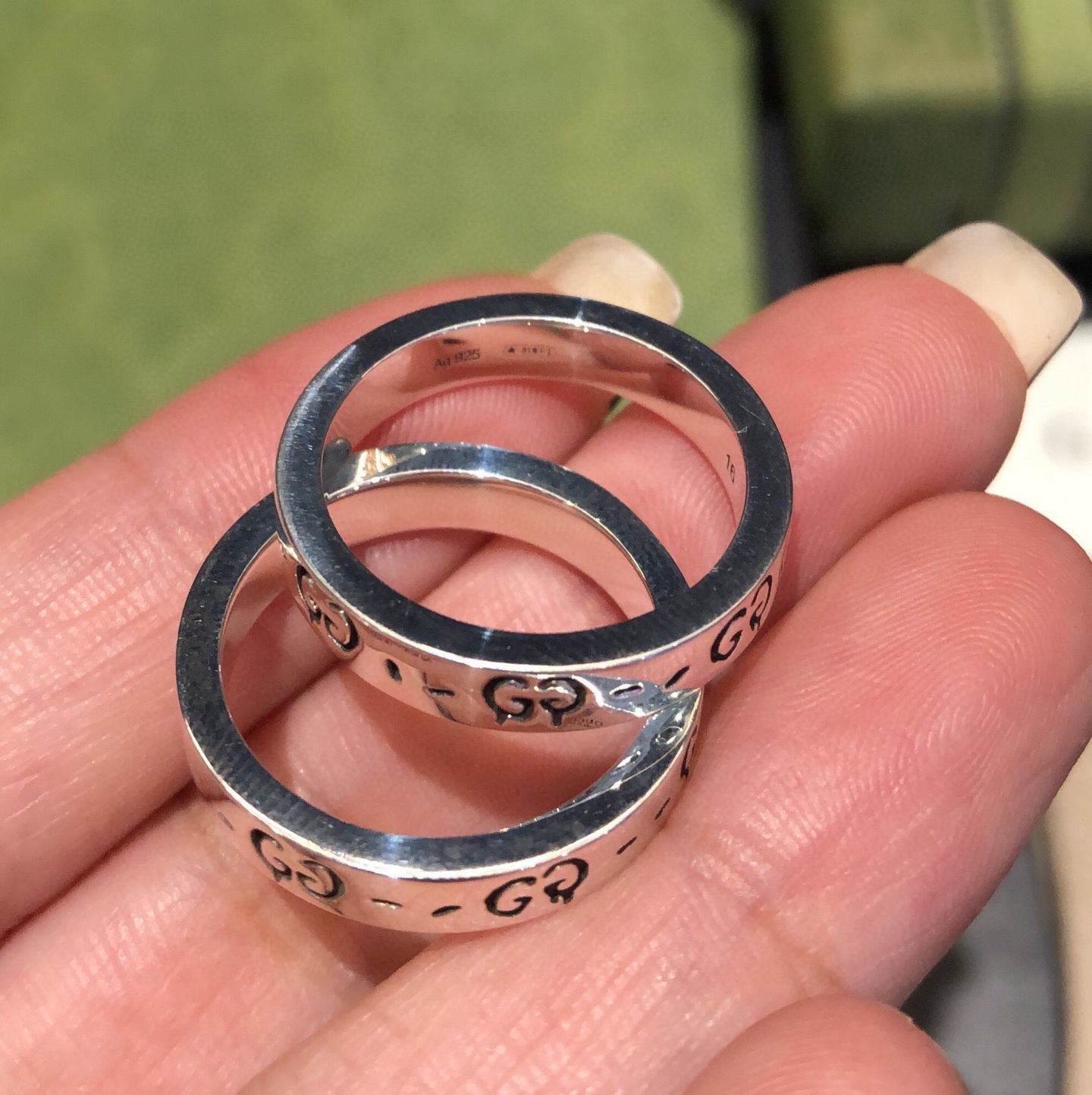 Gucci Ghost sterling silver ring