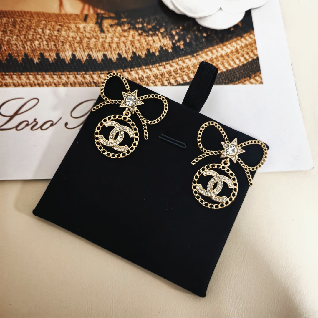 Chanel Bow Earrings
