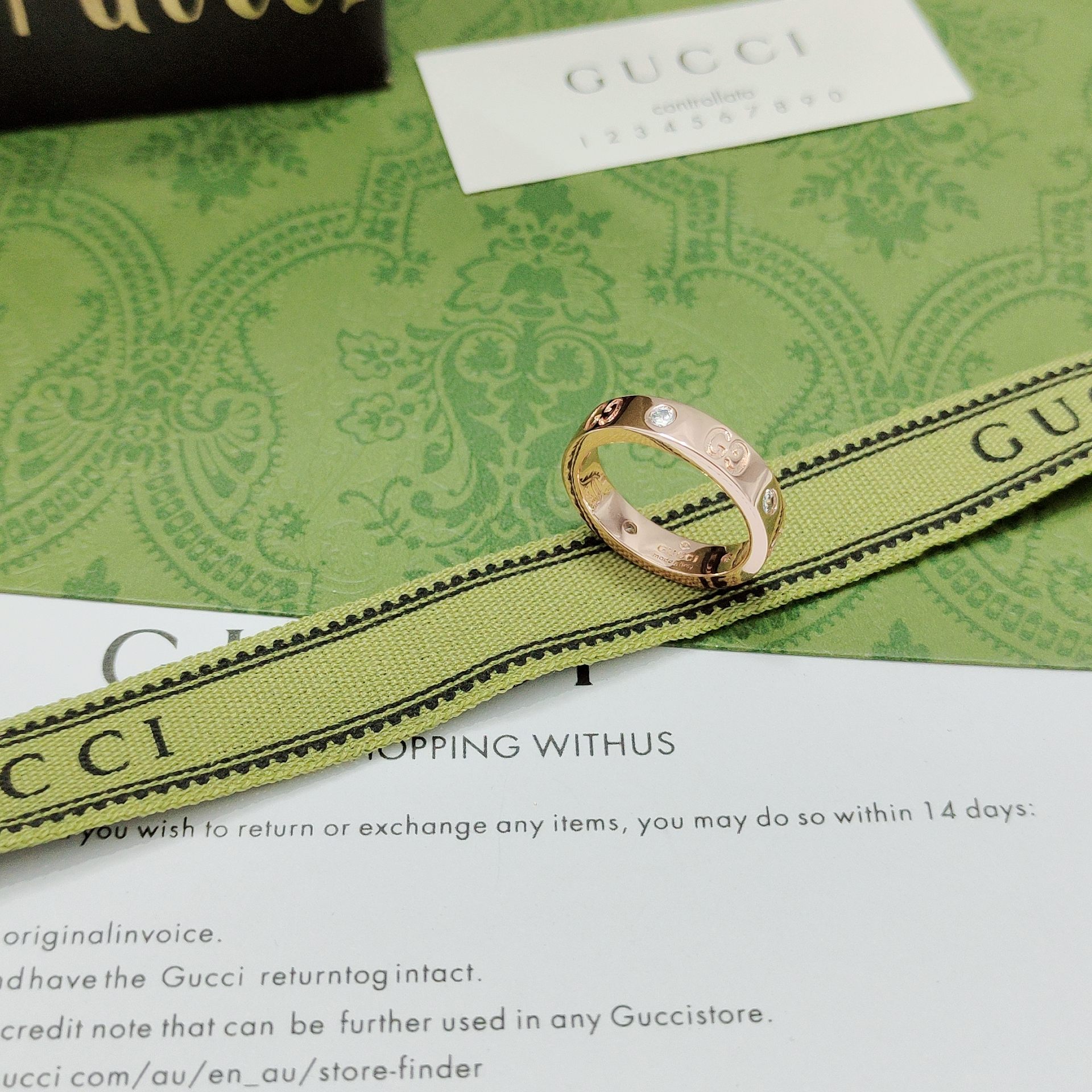 Gucci Double G Interwoven Ring