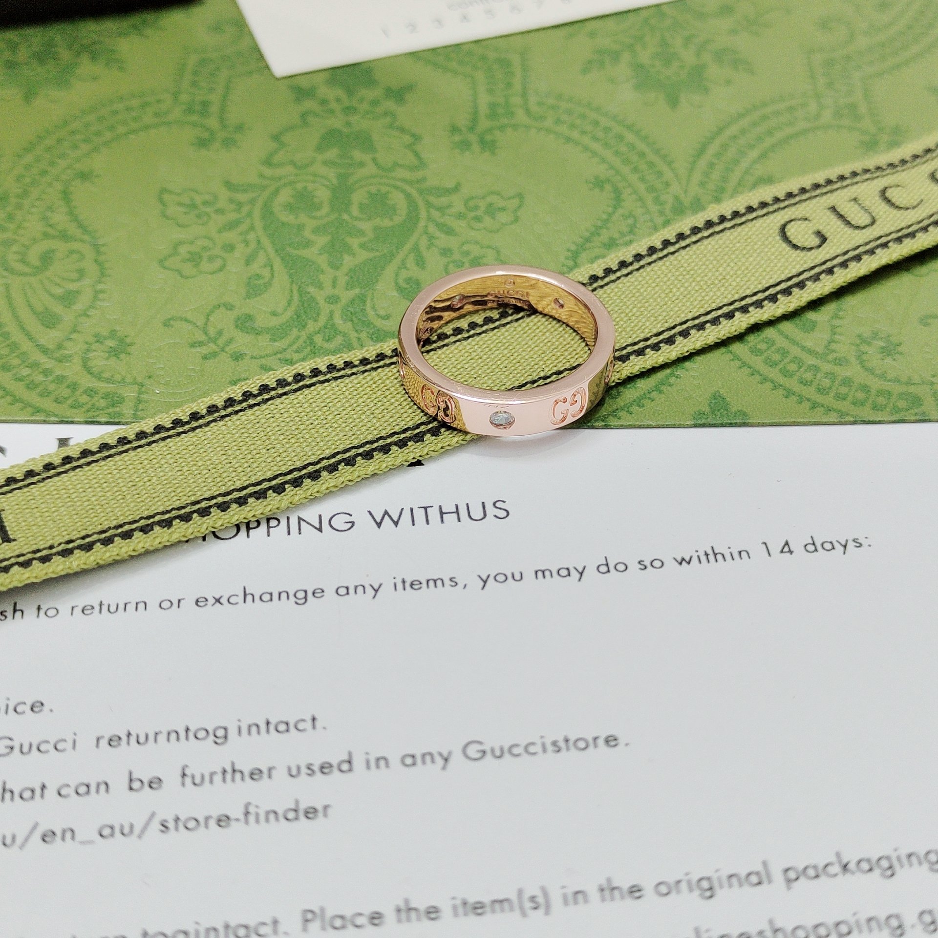 Gucci Double G Interwoven Ring