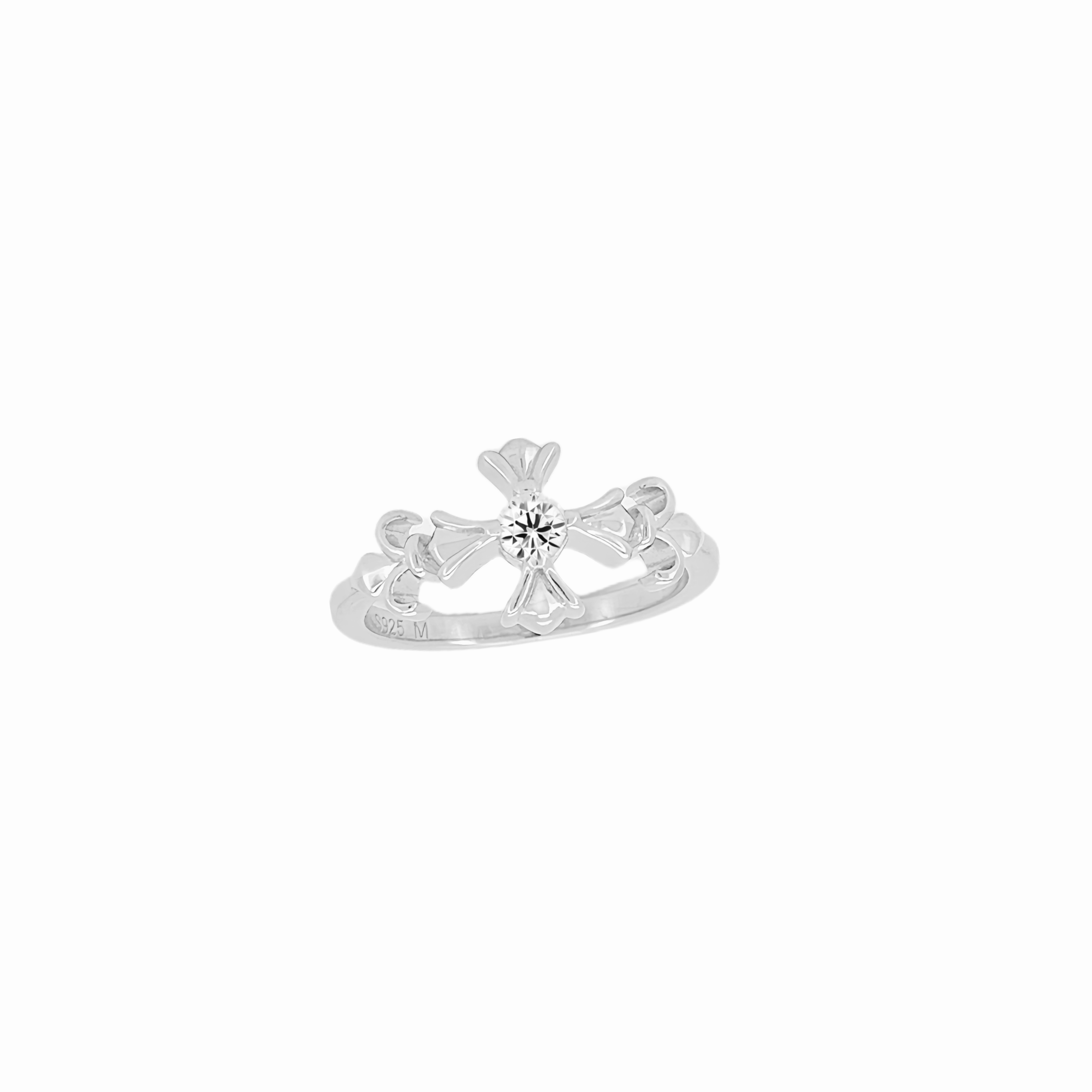 Chrome Hearts Iris Cross Diamond Ring
