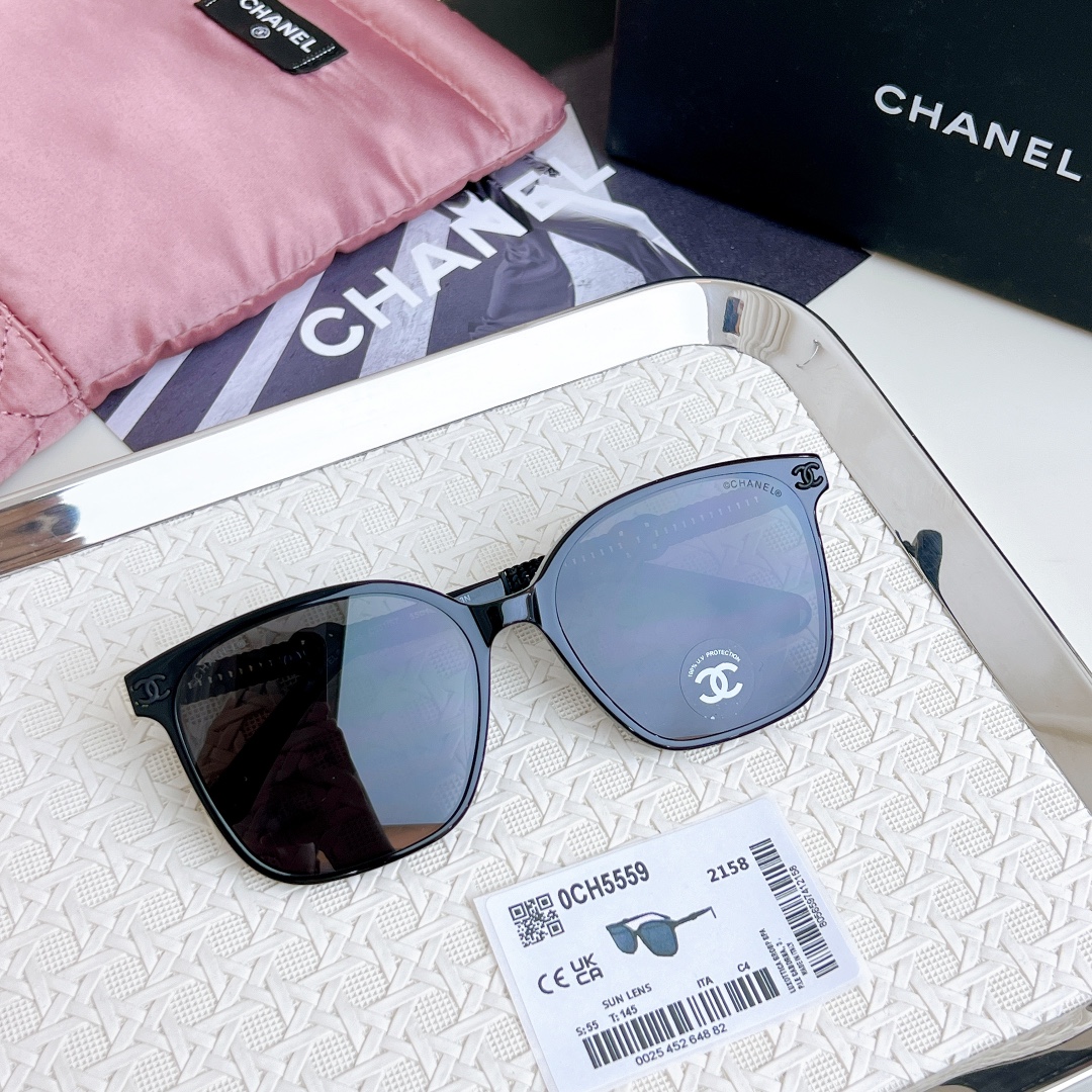 Chanel double braided temple sunglasses high version