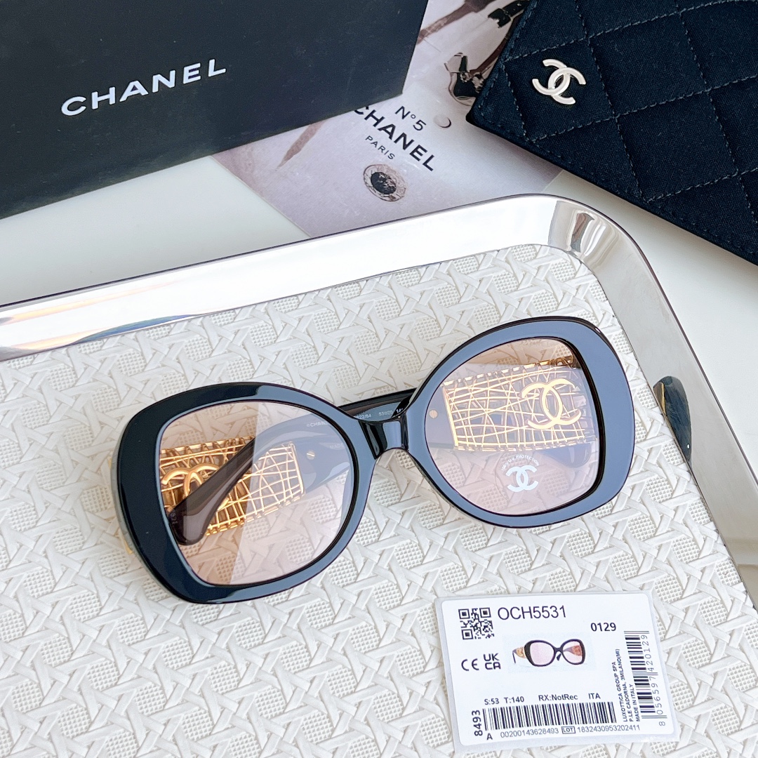 Chanel high-end version hidden anklet sunglasses