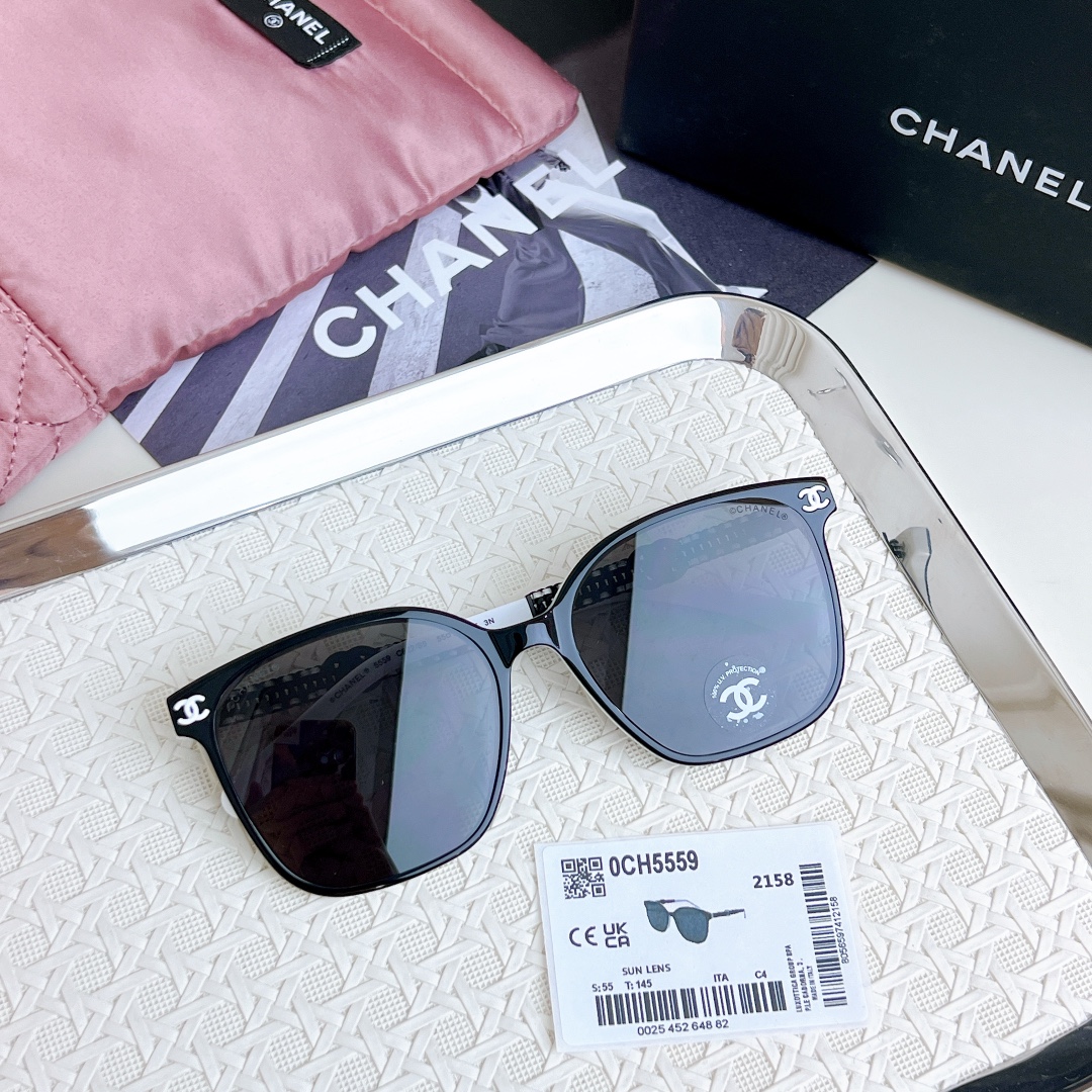 Chanel double braided temple sunglasses high version