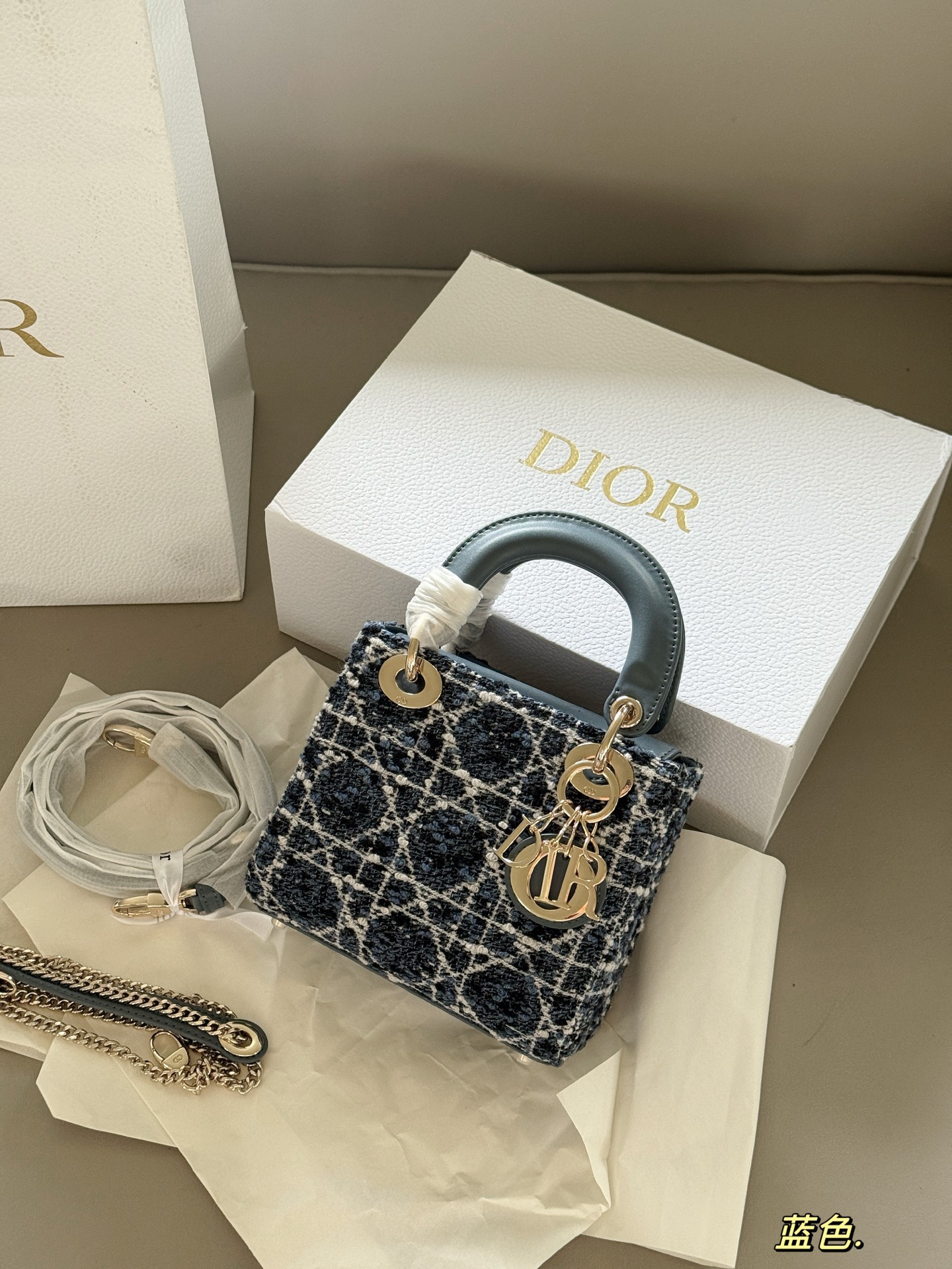 Dior wool Princess Diana bag