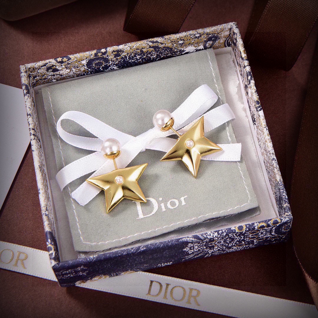 Dior Pentagram Earrings