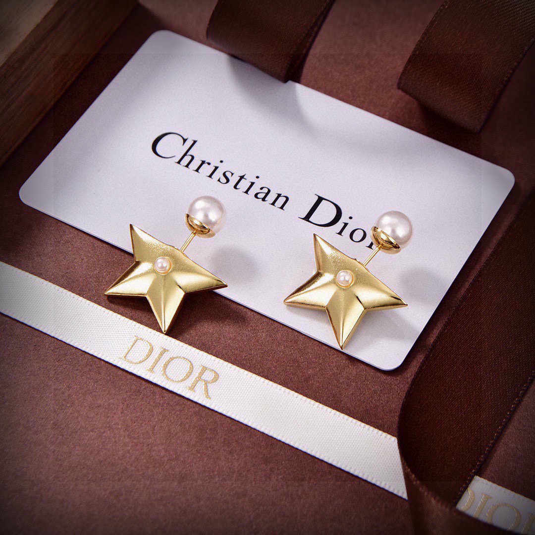 Dior Pentagram Earrings