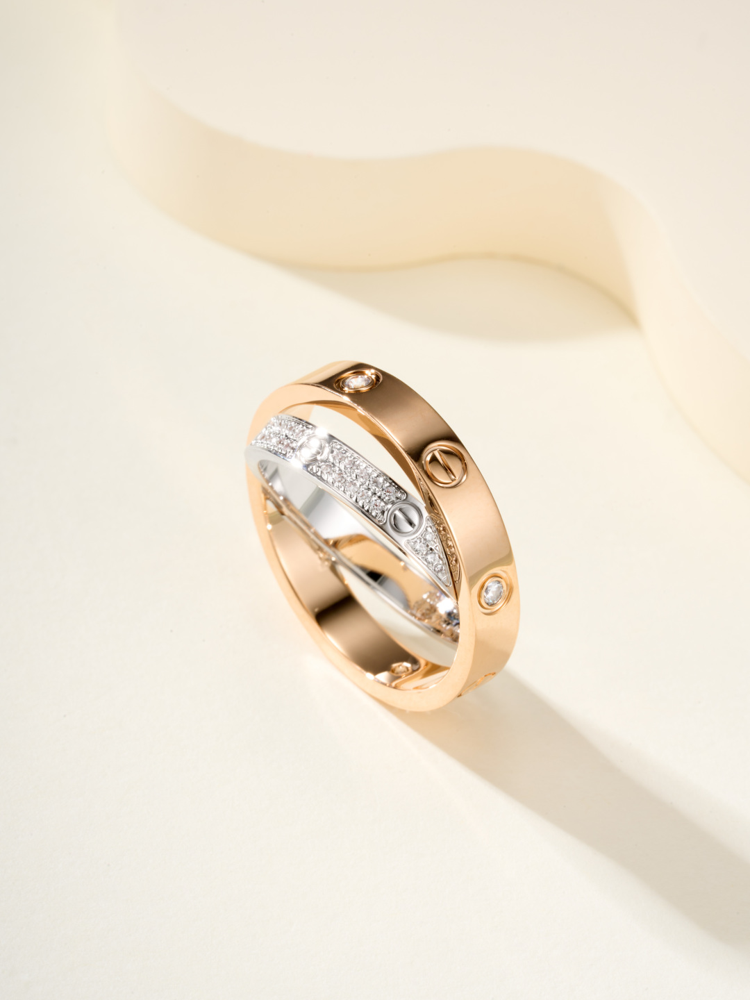 Cartier Love Double Cross Ring