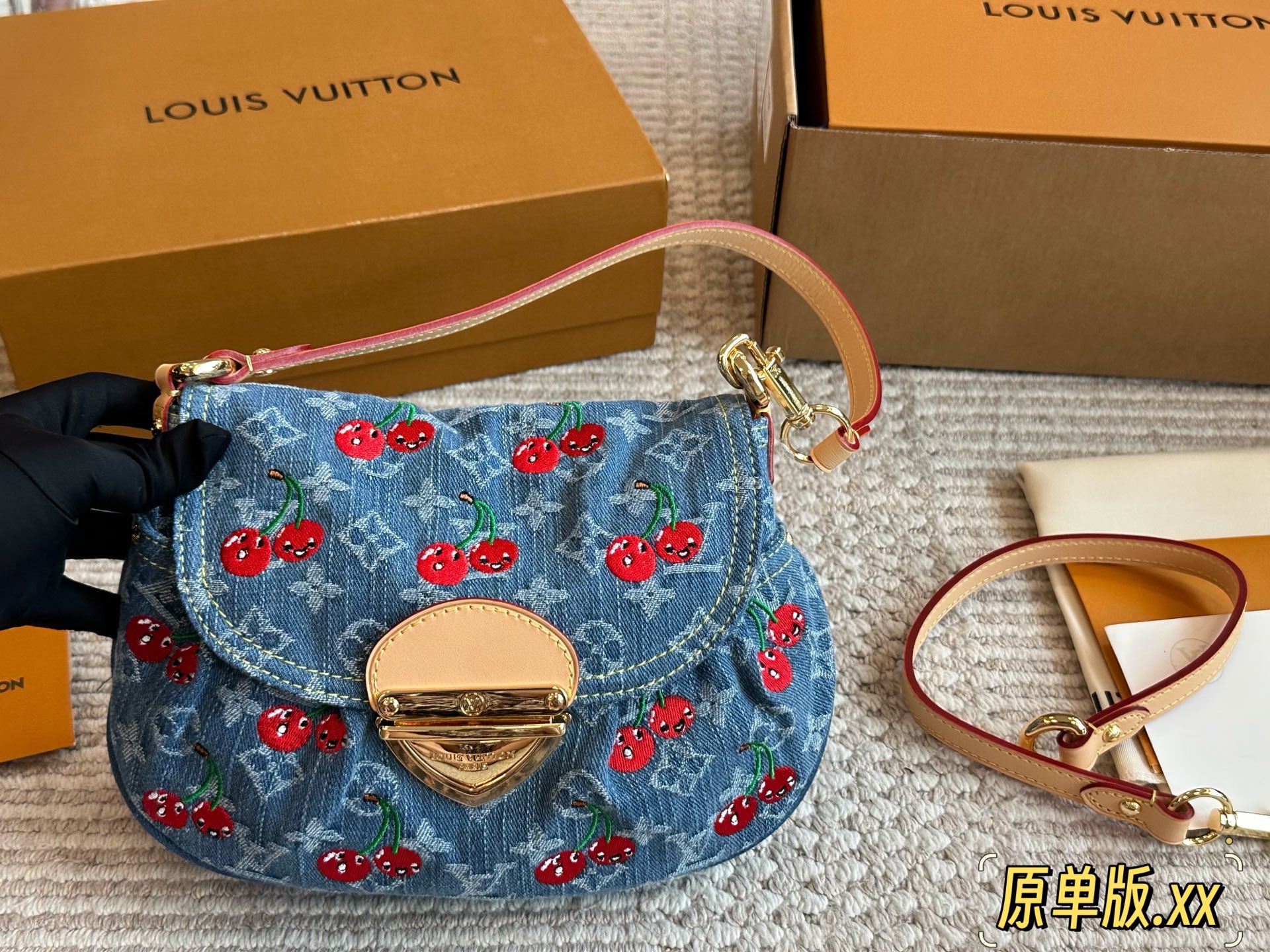 LV Cherry Retro Yuanbao Bag