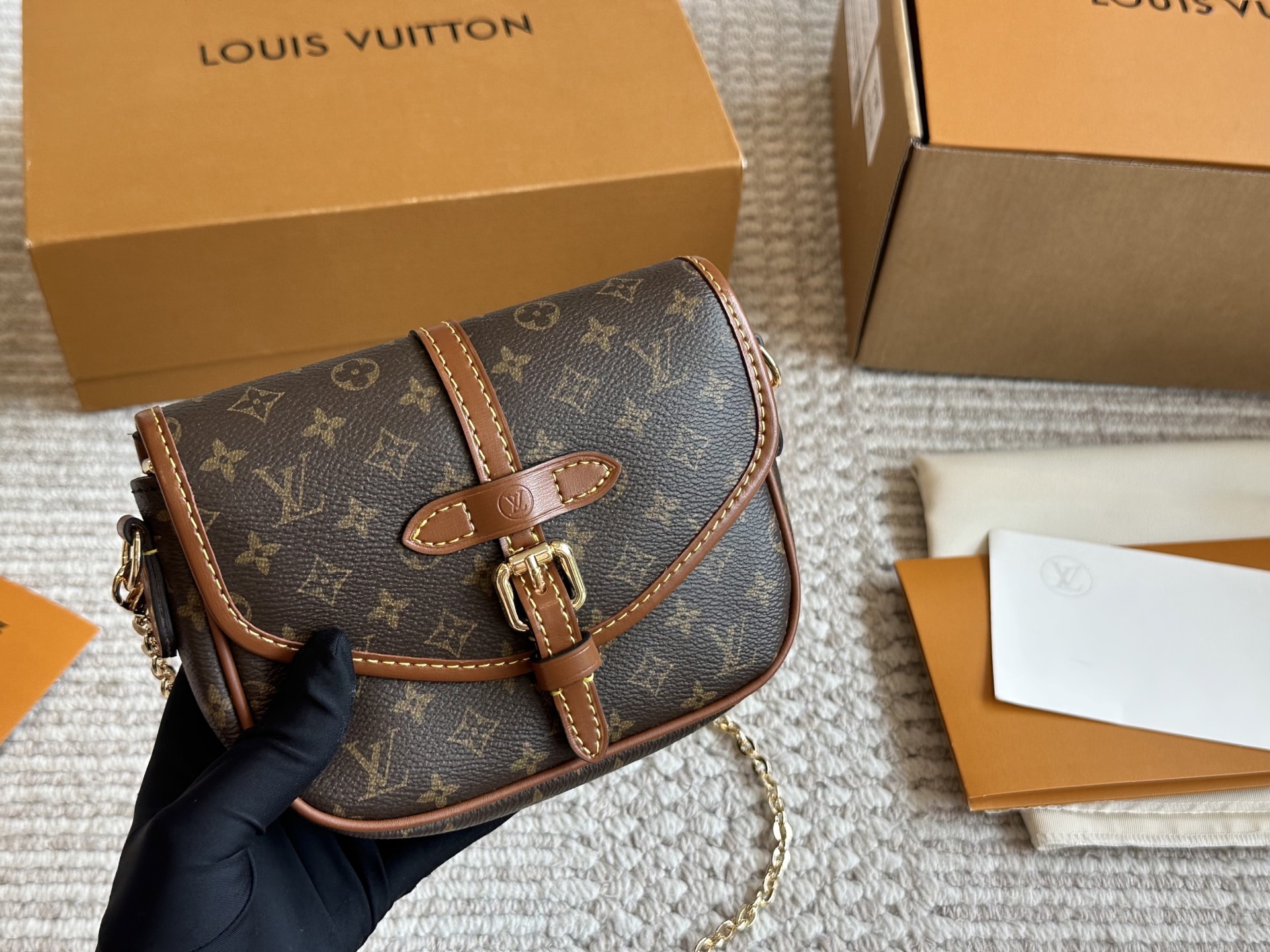 LV's compact and versatile saddle bag