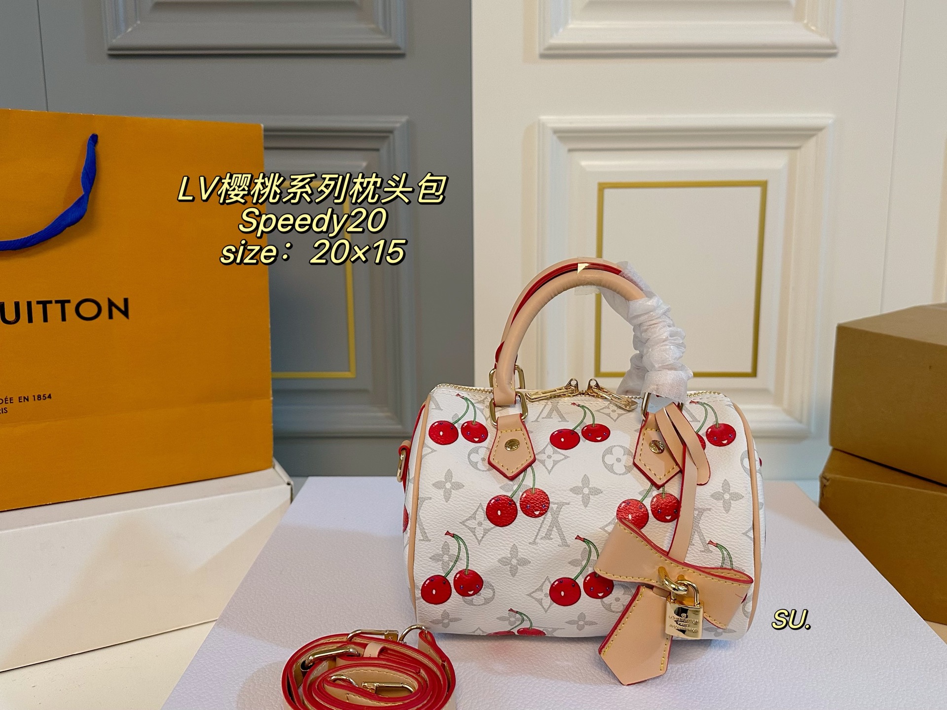 LV Cherry Collection Speedy Boston Pillow Bag