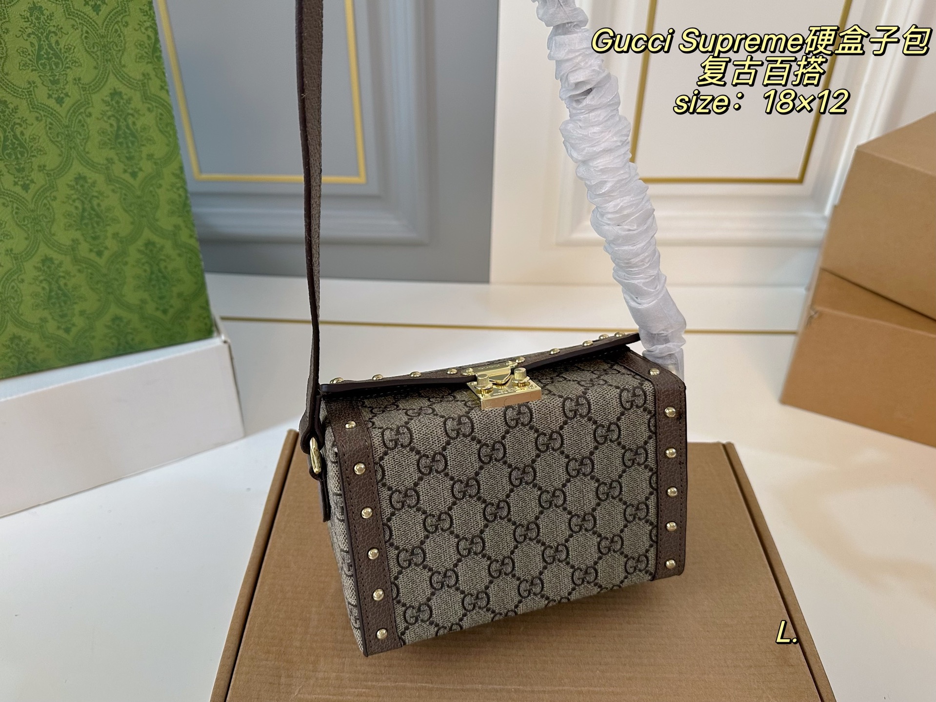 Gucci's new Supreme mini hard case bag