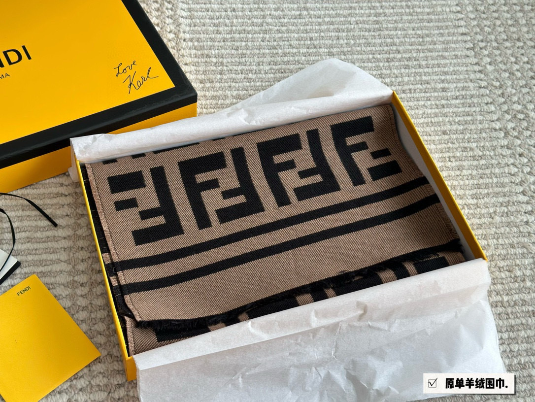 Fendi double-sided scarf