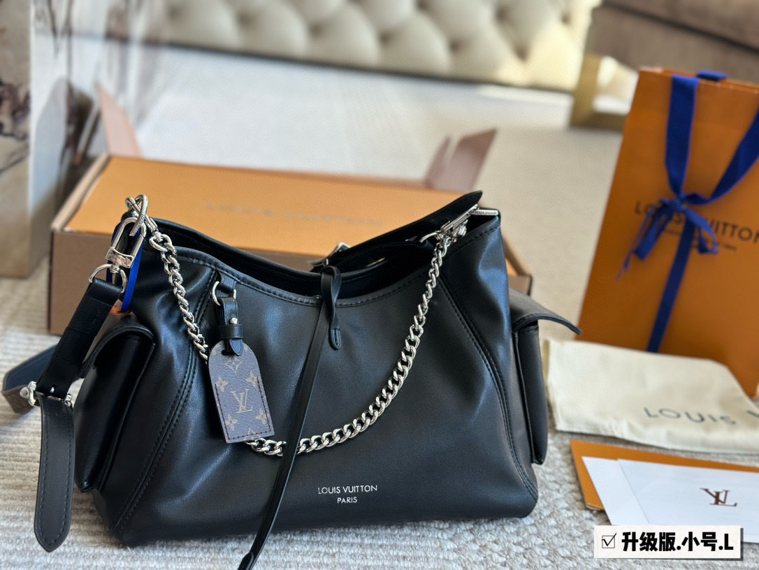 LV Carryall Dark Medium Handbag