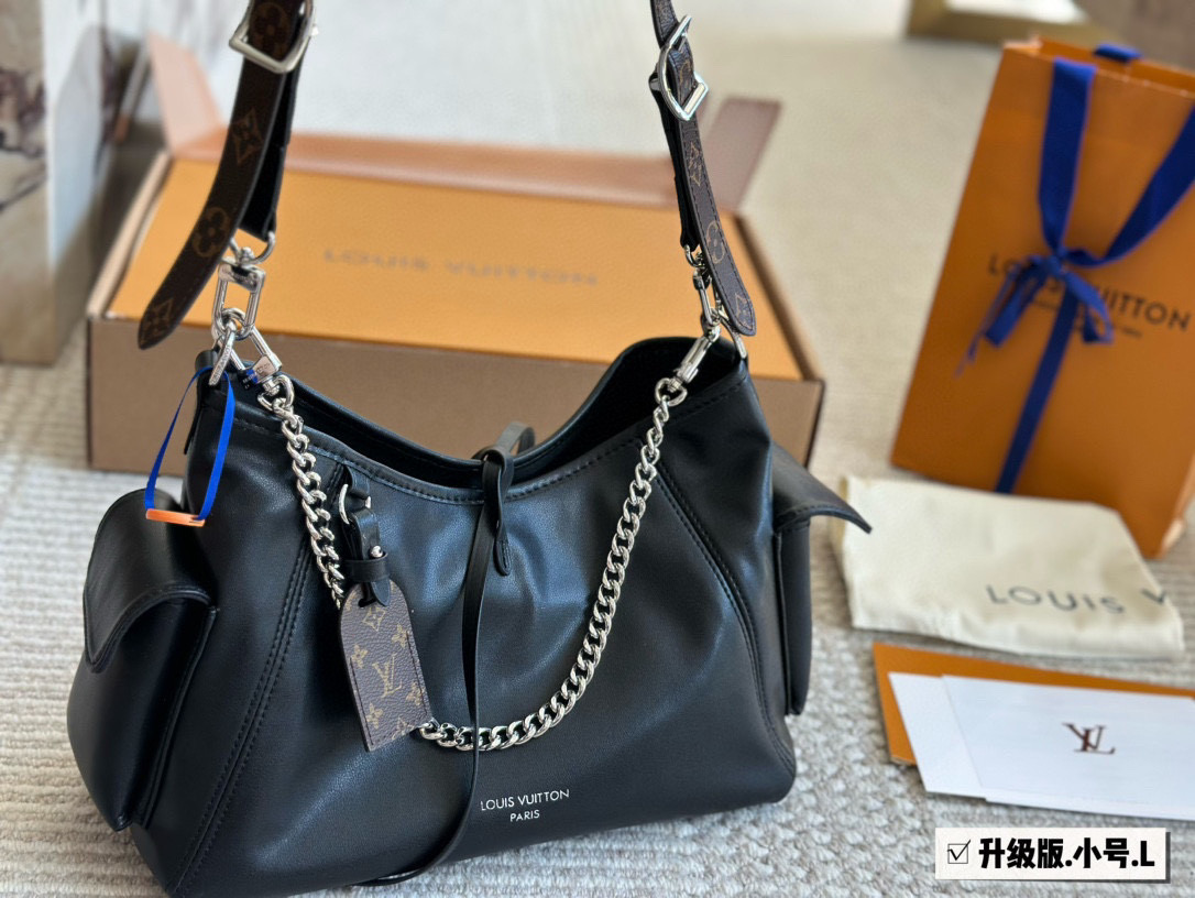 LV Carryall Dark Medium Handbag