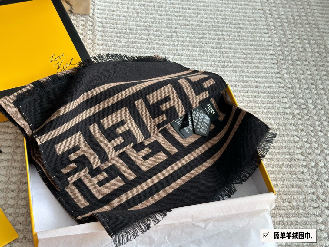 Fendi double-sided scarf