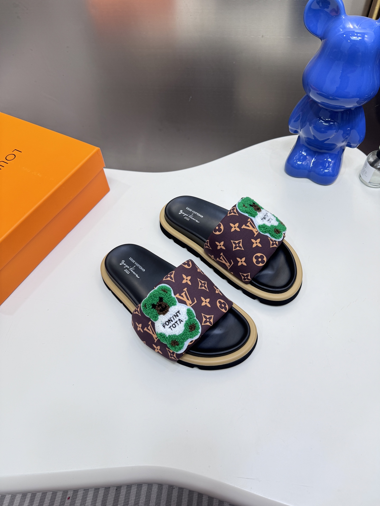 LV Velcro Slippers