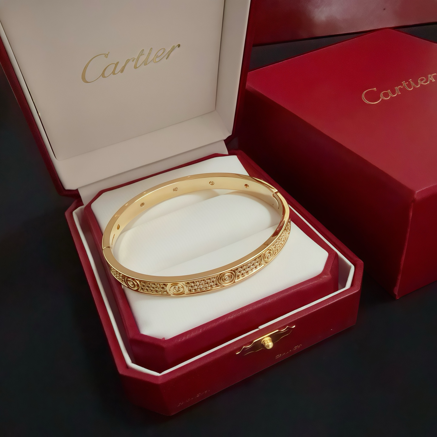 Cartier Diamond-Studded Nail Bracelet