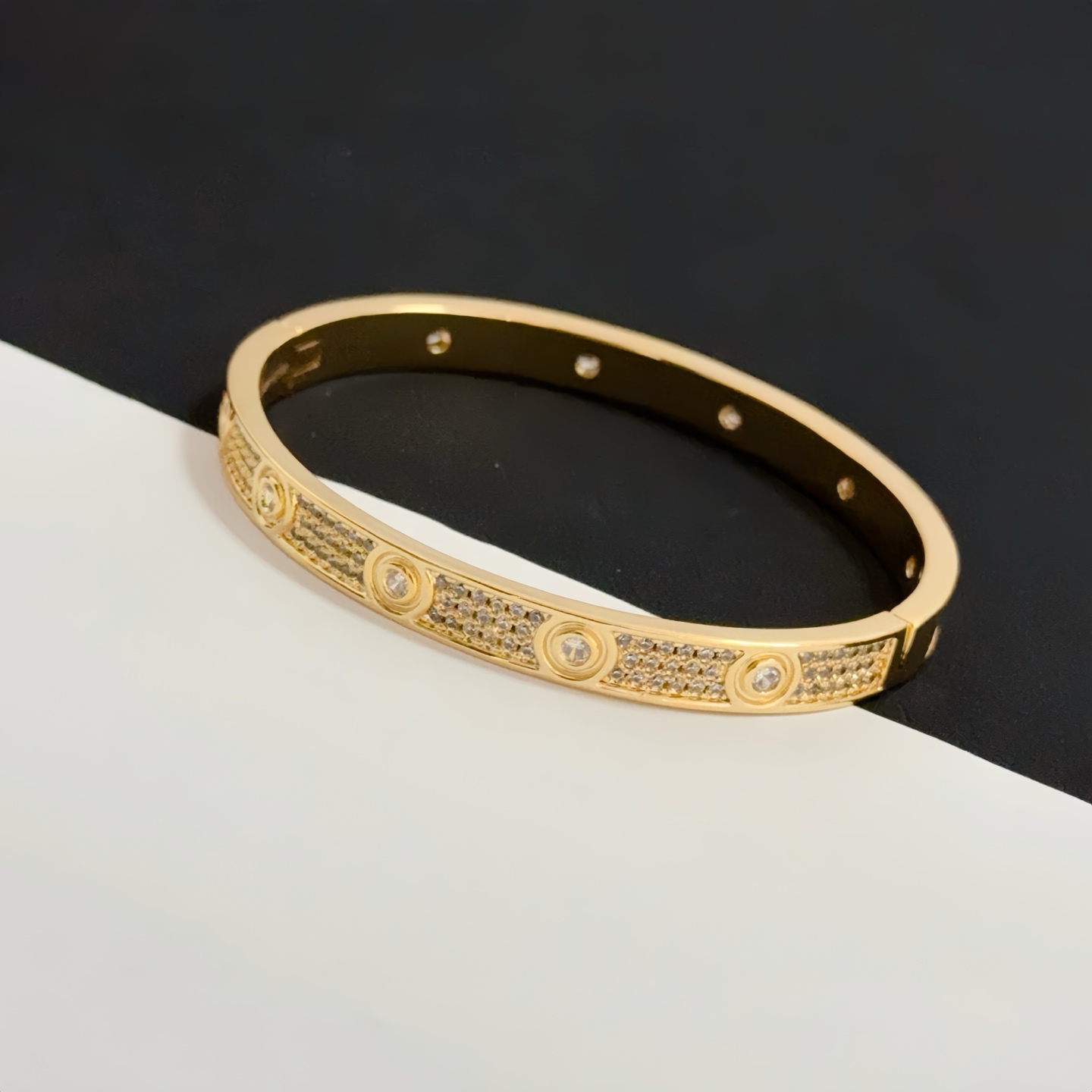 Cartier Diamond-Studded Nail Bracelet