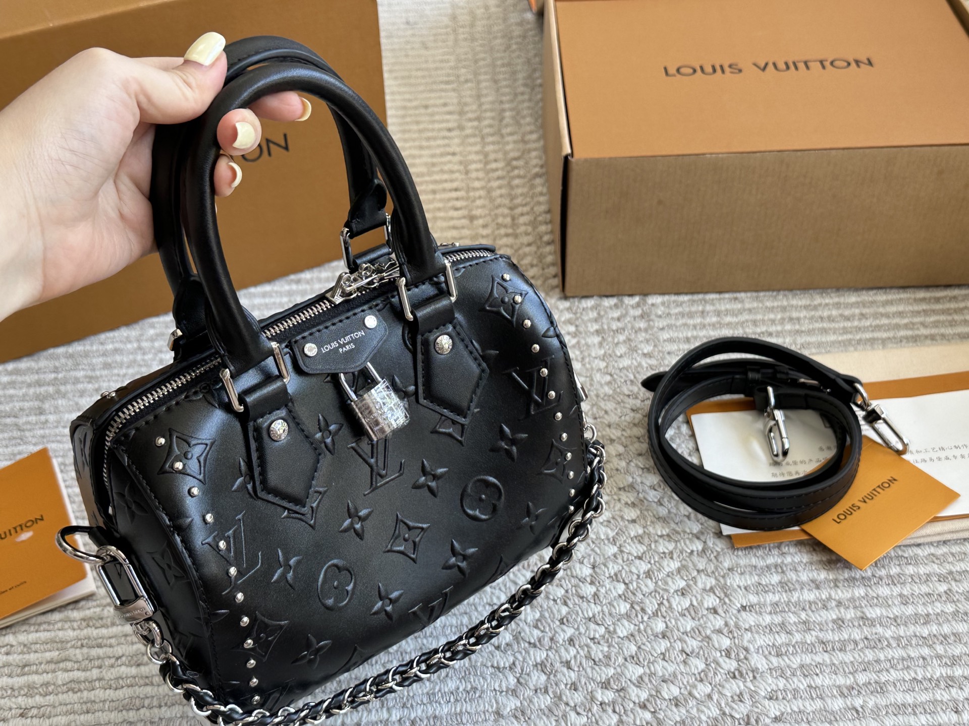 LV Black Samurai Pillow Bag