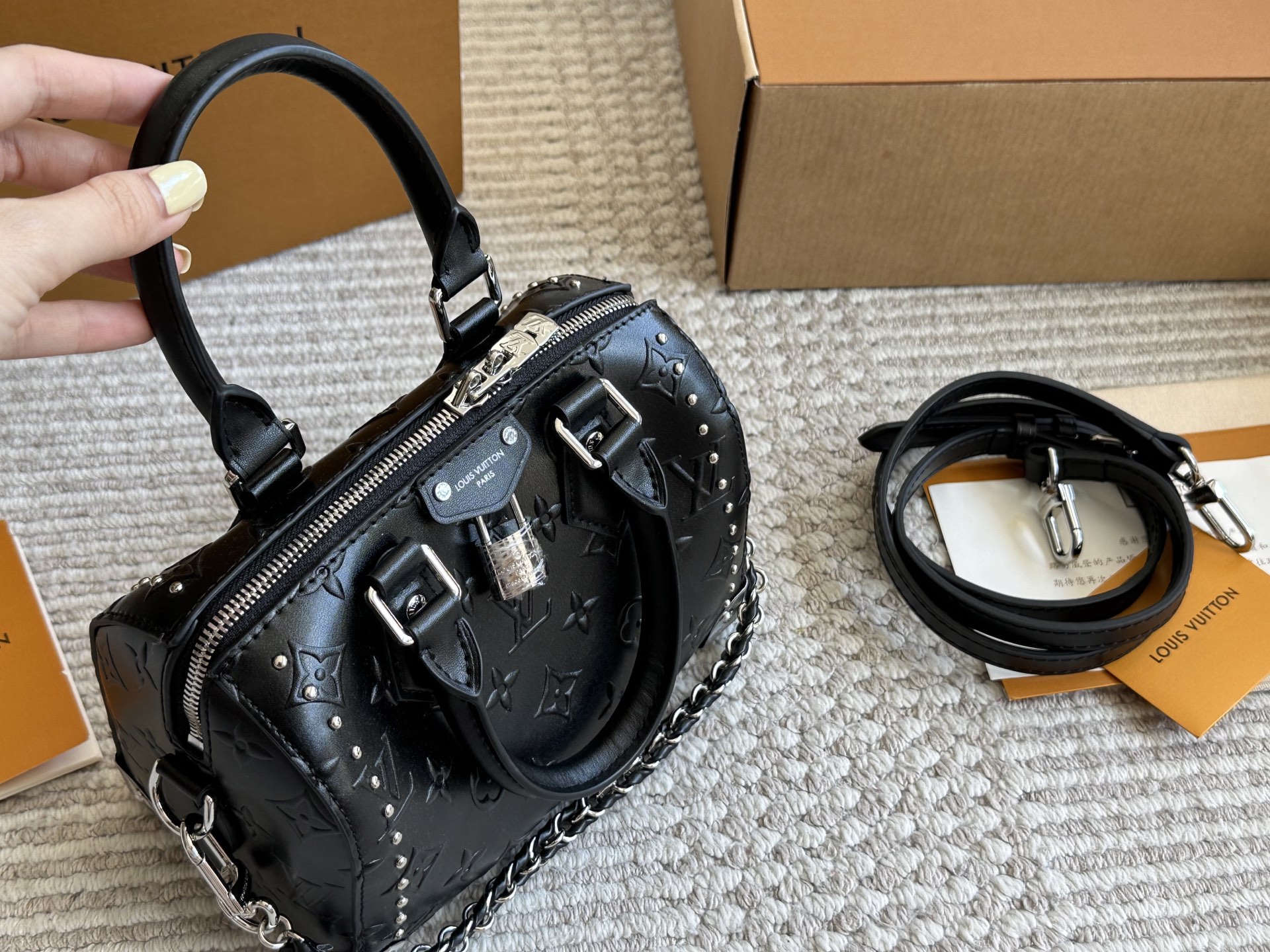 LV Black Samurai Pillow Bag