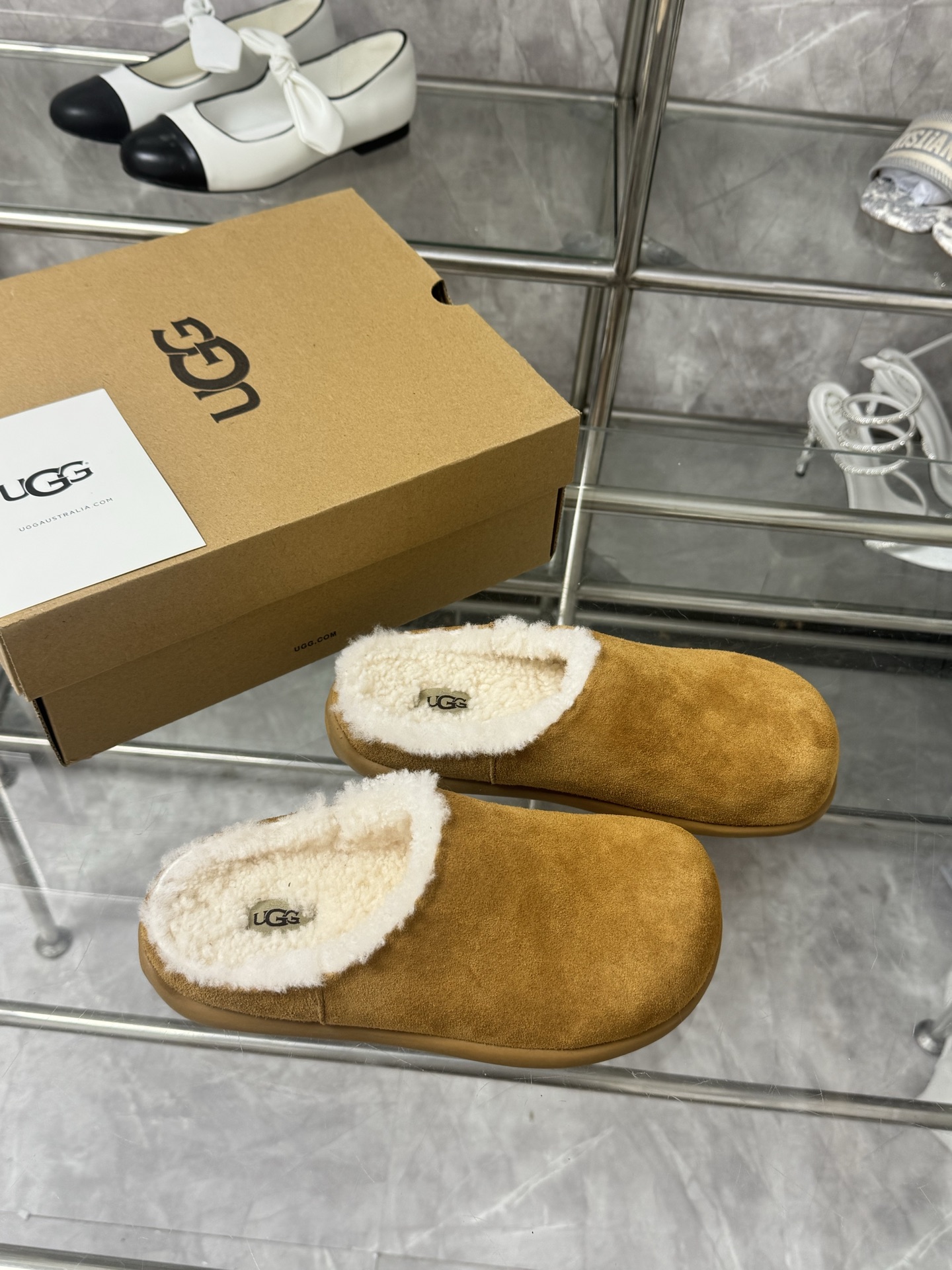 UGG antelope brown slippers