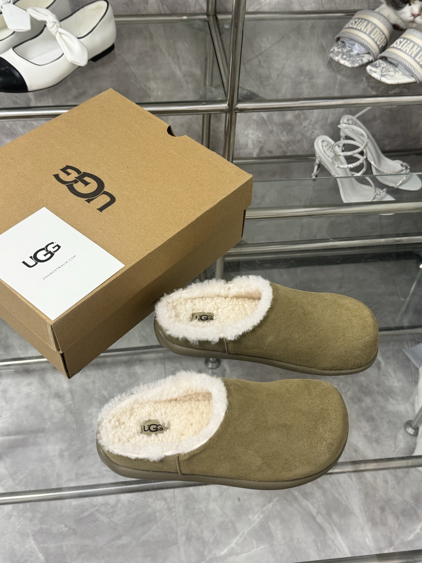 UGG antelope brown slippers